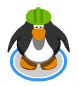 A penguin wearing the Green Hard Hat