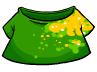 Green T-Shirt with yellow & green paint splatter