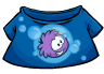 Blue T-Shirt with a Purple Puffle in a bubble