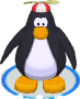 The Red Propeller Cap in-game in My Penguin.