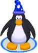 The Wizard Hat in-game in the Club Penguin app.