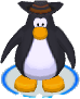The Black Cowboy Hat in-game in My Penguin.