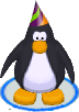 The 6th Anniversary Hat in-game in the Club Penguin app.