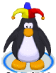 The Jester Hat in-game in My Penguin.