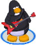 Dancing with the Rocker T-Shirt in the Club Penguin app.