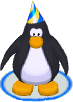 The 7th Anniversary Hat in-game in the Club Penguin app.