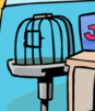A bird cage from the old Pet Shop.