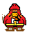 My second try at making the overworld character sprite.