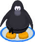 The Ninja Outfit in-game in the Club Penguin app.