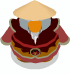 Sensei in his Fire Coat.