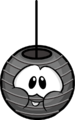 The Cheeky Lantern as a black puffle.