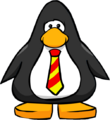 The Striped Tie on a player card.