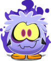 The Ghost Puffle Costume on a player card.