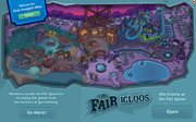 The map of the amazement park.