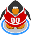 The Red Basketball Jersey in-game.