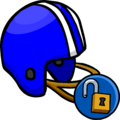 The unlockable version of the Blue Football Helmet.