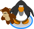 The Monkey Stuffie in-game.
