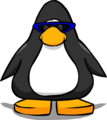The Blue Sunglasses on a player card.