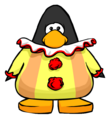 The Clown Suit on a player card.