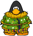 The Silly Scarecrow Suit on a player card.