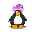 The Stegosaurus Puffle Cap on a player card.
