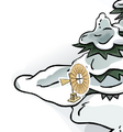 The pin's location.
