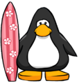 The Daisy Surfboard on a player card.