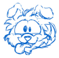 The Blue Border Collie sketch.