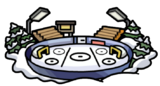 The Ice Rink viewed through the old Map.