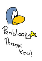 Penblooe's thank-you card.