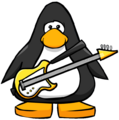 The Yellow Bass Guitar on a player card.