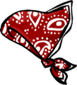 Red Paisley Bandanna