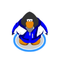The Blue Tracksuit in-game.