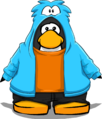 The Puffle Hoodie on a player card.