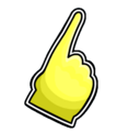 Yellow Foam Finger