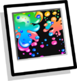 Neon Paint Splatter Background