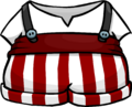 Striped Overalls
