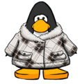The Checked Crop Coat on a player card.