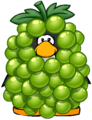 The Green Grape Costume on a player card.