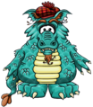 The Loch Ness Costume on a player card.