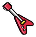 The Red Electric Guitar Pin.