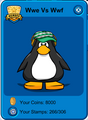 The Green Indie Hat on a player card.