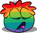 Another sleepy Rainbow Puffle.