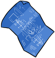 Gary's blueprint for the Recycletron 3000.