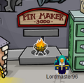 The pin's location.