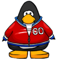 The Red Track Jacket in-game.
