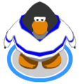 The Blue Away Hockey Jersey in-game.
