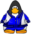 The Blue Tracksuit on a player.