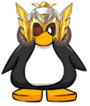 The Odin Helmet on a player card.