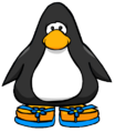The Blue Flower Sandals on a player card.